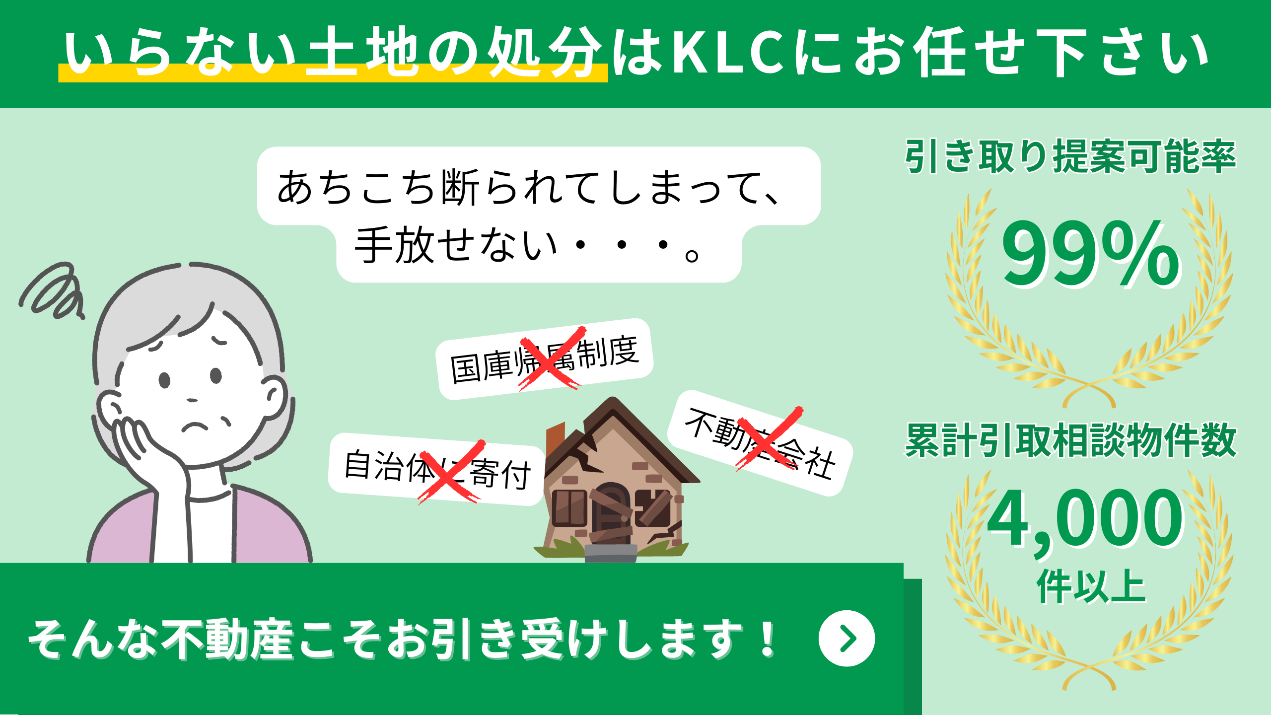 売れない土地を手放したいバナー
