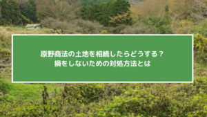 原野商法の土地を相続したらどうする？損をしないための対処方法とは